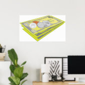 Kleurrijke Amerikaanse geld en munten Poster (Thuiskantoor)