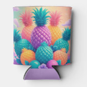 Kleurrijke ananananas blikjeskoeler (Voorkant)