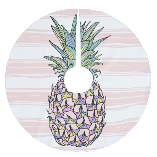 Kleurrijke ananas illustratie. kerstboom rok (Voorkant)