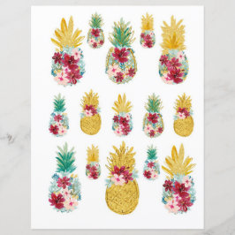 Kleurrijke ananas uitsnijding voor Scrapbook & Jou