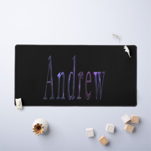 Kleurrijke Andrew Naam, Desk Mat (Kindertafel)
