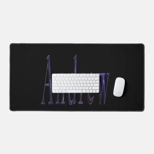 Kleurrijke Andrew Naam, Desk Mat (Keyboard & Muis)