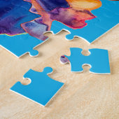 Kleurrijke anjers, pop legpuzzel (Zijkant)