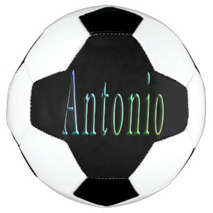 Kleurrijke Antonio naam, voetbal