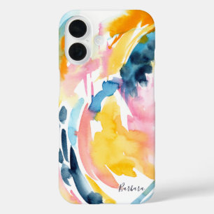 Kleurrijke Aquarel Abstracte Kunst Aangepaste Hoes