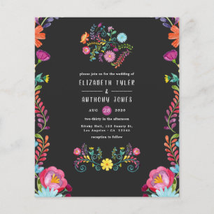 Kleurrijke Aquarel Bloemrijke Mexicaanse Feest Huw Flyer