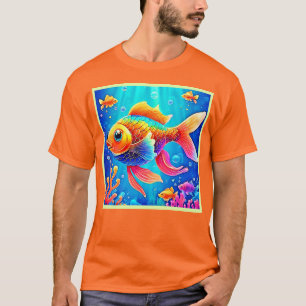 Kleurrijke Aquarium Fish Art T-shirt