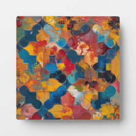 Kleurrijke Arabesque Abstract - geometrische decor Fotoplaat