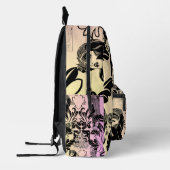  Kleurrijke Arc Deco Damast Victoriaans Leeftijd Bedrukte Rugzak (Links)