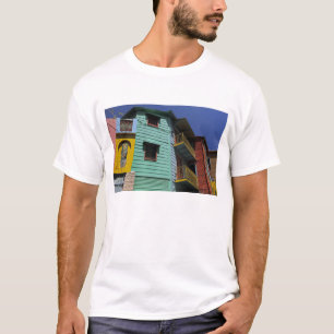 Kleurrijke architectuur van de buurt La Boca T-shirt