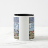 Kleurrijke architectuur van de stad Narsaq, Mok (Midden)