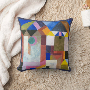 Kleurrijke architectuur van Paul Klee, Abstracte k Kussen