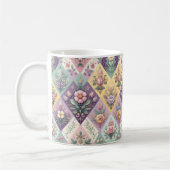 Kleurrijke Argyle pastel Pasen/Lente Koffiemok (Links)