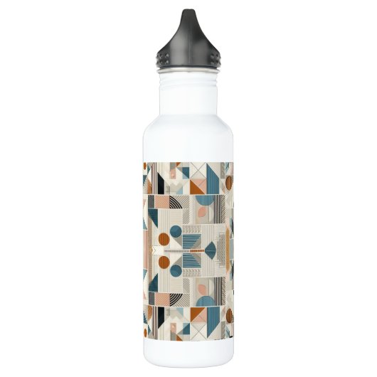 Kleurrijke Art Deco Design Waterfles (Links)