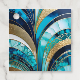 Kleurrijke Art Deco Gift Labels