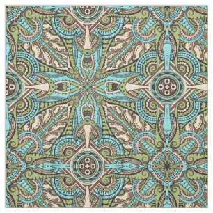 kleurrijke Art Deco Patroon Stof