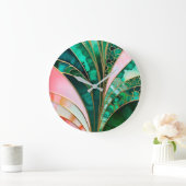 Kleurrijke Art Deco wandklok Grote Klok (Huis)