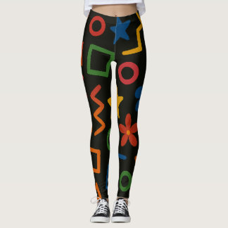 Kleurrijke Artistieke Achtergrond Leggings
