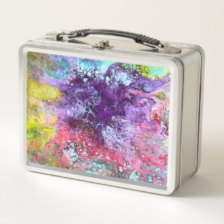 Kleurrijke Artistieke Lunchbox of Opslag