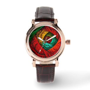 Kleurrijke Artistieke Moderne Abstracte Kunstpatro Horloge