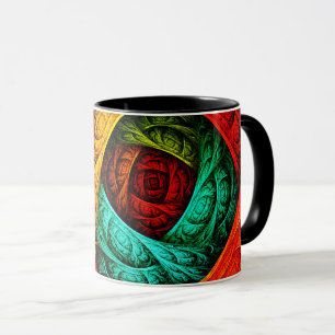 Kleurrijke Artistieke Moderne Abstracte Kunstpatro Mok