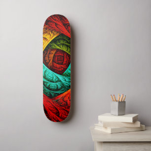 Kleurrijke Artistieke Moderne Abstracte Kunstpatro Skateboard