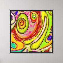 Kleurrijke Artistieke Psychedelische Kikkergezicht