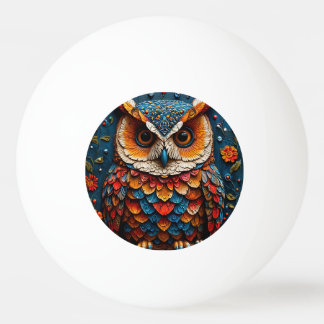 Kleurrijke Artistieke Uil Pingpongballen