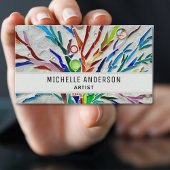 Kleurrijke Artist's Visitekaartje