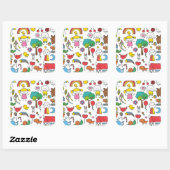 Kleurrijke Assorted Children's Drawing Sticker Sea (Vel)
