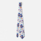 Kleurrijke Astronaut en Univers in Vette Kleuren Stropdas (Achterkant)