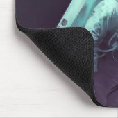 Kleurrijke astronaut in ruimte met bloemen | muismat (Hoek)