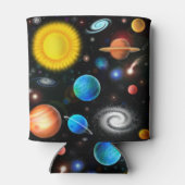 Kleurrijke astronomie ruimte Koelbox Blikjeskoeler (Achterkant)