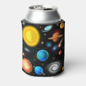 Kleurrijke astronomie ruimte Koelbox Blikjeskoeler (Blikje Achterkant)