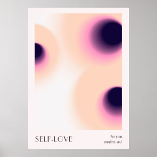 Kleurrijke Aura Effect Gradiënt Poster