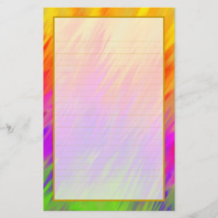 Kleurrijke Aurora III fijn geblante banketbakkerij Briefpapier