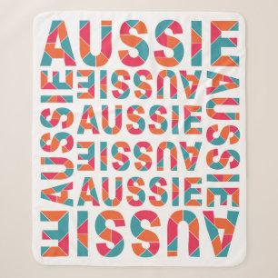 Kleurrijke AUSSIE-dekens Sherpa Deken