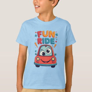 🚙 Kleurrijke Auto Voor Kleine Wegliefhebbers 🌈 T-shirt