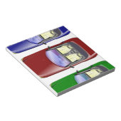 Kleurrijke auto's notitieblok (Schuin)