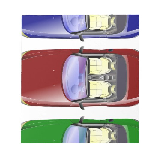 Kleurrijke auto's notitieblok (Voorkant)