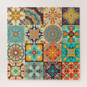 Kleurrijke Azulejos Traditionele Tegels Set Legpuzzel