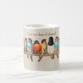 kleurrijke baard van vogels door Giacomelli Koffiemok (Center)