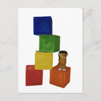 kleurrijke baby briefkaart