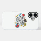 Kleurrijke Back to School illustratie Case-Mate iPhone Case (Achterkant (horizontaal))