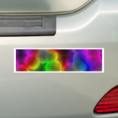 Kleurrijke bacteriën bumpersticker (Op auto)