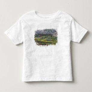 Kleurrijke badlands vanuit Buck Hill uitzichtpunt Kinder Shirts