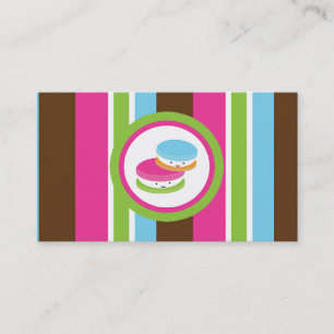 Kleurrijke Bakkerij Macarons Klantentrouwkaart Klantenkaartje