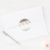 kleurrijke bakovenwanten cadeautje label sticker (Envelop)