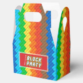Kleurrijke bakstenen bouwstenen Speelgoed verjaard Bedankdoosjes (Geopend)