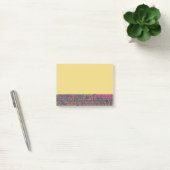 Kleurrijke bakstenen muur textuur rand post-it® notes (Kantoor)